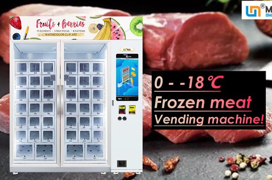La máquina expendedora congelada de 22 pulgadas para el tamaño del armario del helado del queso de la carne modificó para requisitos particulares