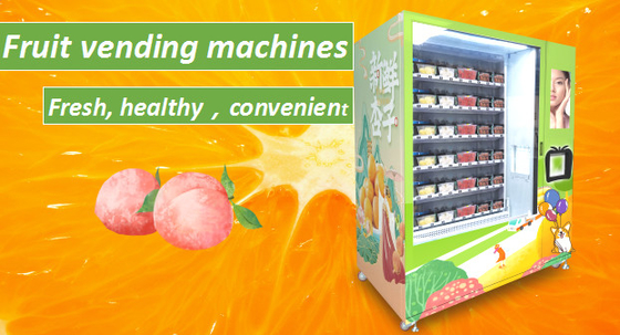 El centro coge el elevador del tablero del empuje de la máquina expendedora de la salud de la caja de la ensalada de fruta del corte