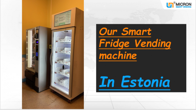 Máquina expendedora del gimnasio para vender la venta del refrigerador de la fruta fresca de la bebida de la energía con el lector de tarjetas