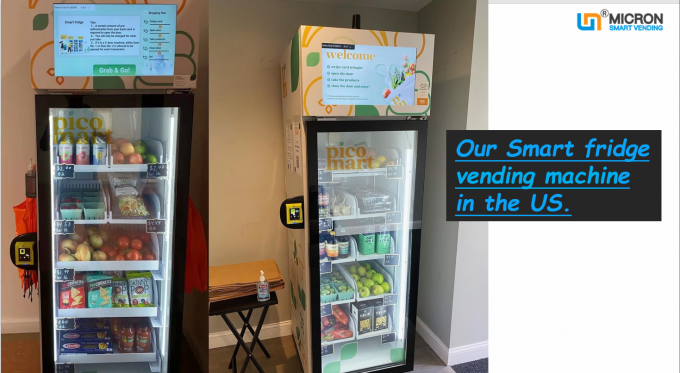 Sistema de enfriamiento del congelador de la máquina expendedora del helado con el lector de tarjetas de la pantalla táctil en los E.E.U.U.