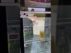 Máquina expendedora elegante del refrigerador para las botellas de vidrio de la venta con la verificación de la identificación de la edad