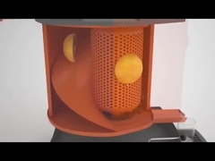 Máquina expendedora de jugo de naranja recién hecha con lector de tarjetas y pantalla táctil para el centro comercial