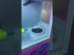 Micron Street Food Business Máquina de venta de algodón de caramelo con 32 sabores de frutas y forma de flor