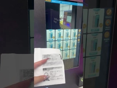 Máquina de venta de cigarrillos electrónicos con lector de tarjetas de verificación de edad