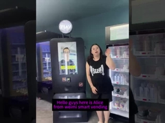 32 pulgadas de pantalla táctil Lightbox Promoción de verificación de identificación máquina expendedora para vape Nic e-cig