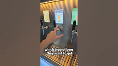 ¡Máquina expendedora de cerveza fresca! ¡El club y el evento pueden contratar un empleado menos con esta máquina!