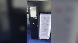 Máquina expendedora de refrigeración de taquillas de una sola puerta