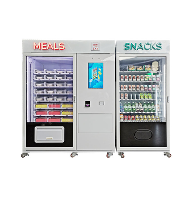 Máquinas expendedoras de los snacks en venta con la máquina expendedora de Smart del micrón de la pantalla táctil de la refrigeración