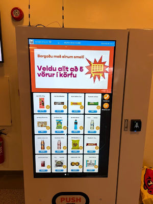 Máquina expendedora automática de  del arrillo con la pantalla táctil de 55 pulgadas