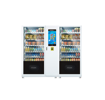 Pago Cashless de los snacks de la pantalla táctil de 22 pulgadas de la máquina expendedora grande combinada de la capacidad