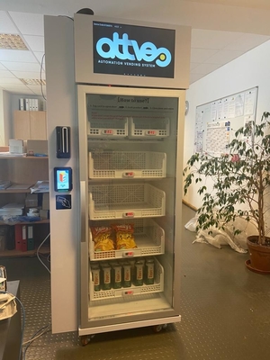 Máquina de venta de bocadillos y bebidas WMZLD adecuada para oficinas, fábricas, centros comerciales, al aire libre con pago con tarjeta de crédito