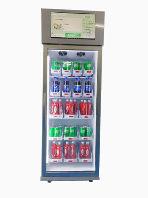 Máquina expendedora del gimnasio para vender la venta del refrigerador de la fruta fresca de la bebida de la energía con el lector de tarjetas