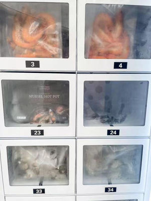 Máquina expendedora de mariscos con refrigerante R290 eficiente para productos frescos