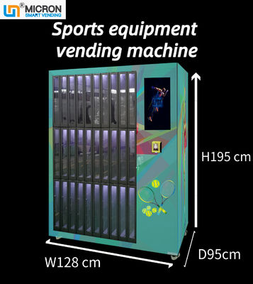 Máquina expendedora del armario del deporte del tenis de la pantalla táctil de la capacidad grande con el sistema inteligente