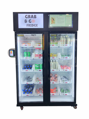 Máquina expendedora del refrigerador de Smart de la producción de granja para la fruta vegetal