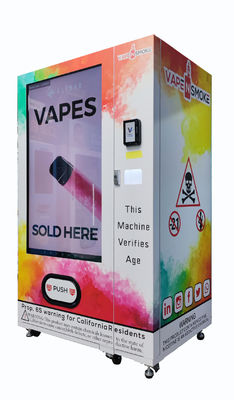 Pantalla táctil de 55 pulgadas que hace publicidad de la máquina expendedora de Vape y de lectores de tarjetas