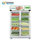 Pago de la tarjeta de Creadit de la puerta doble de la máquina expendedora de las verduras del sentido del peso, refrigerador elegante, refrigerador elegante, micrón
