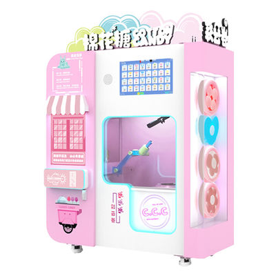 Micron Automatic 32 Fruit Flavor Cotton Candy Vending Machine para comida callejera en el parque de atracciones