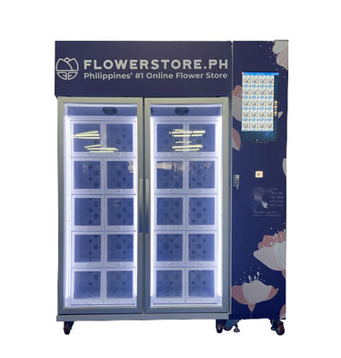 Autoservicio 24/7 Refrigeración de Bouquet de Flores Frescos Máquina de Venta con Lector de Tarjetas Nayax
