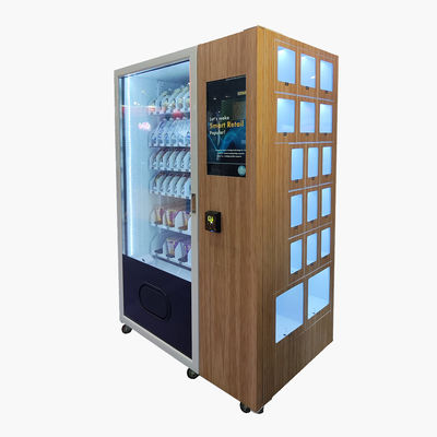 Refrigerador Combo máquina expendedora de flores frescas con casillero para tienda de flores de autoservicio