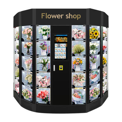 Bouquets Flores frescas Plantas de maceta Refrigerador Casillero Máquina expendedora con sistema de refrigeración