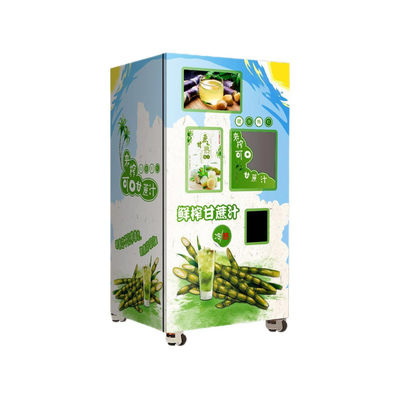 Autoservicio Máquina original de venta de jugo de caña de azúcar con sistema de limpieza inteligente para centro comercial