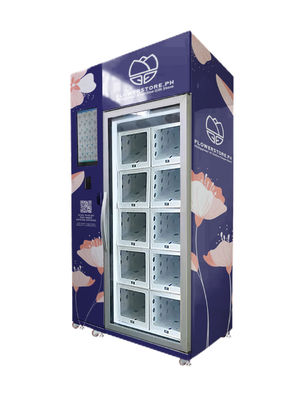 24 horas al día, 7 días a la semana, máquina de refrigeración para flores frescas, plantas de maceta, máquina expendedora de Cholocate.