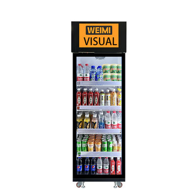 Máquina expendedora con inteligencia artificial para bocadillos bebidas alimentos frescos frutas agarre y vaya refrigerador