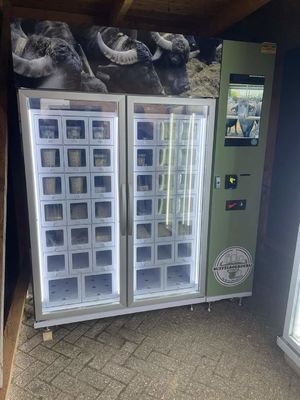 21.5 pulgadas de pantalla táctil máquina de venta de queso sostenible sistema de refrigeración avanzado -22C a 20C control de temperatura