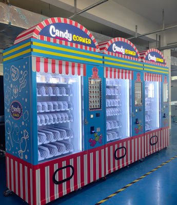 Máquina de venta de snacks de 300 kg con sistema de backend inteligente y pantalla táctil de 21.5 pulgadas