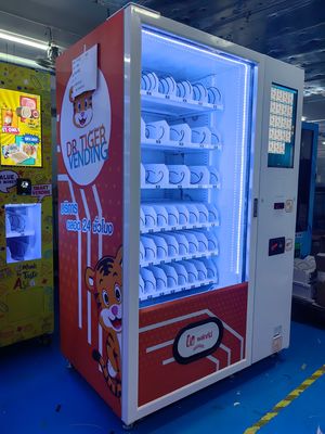 Máquina de venta conveniente de comida para tiendas sin tripulación con sistema de promoción inteligente