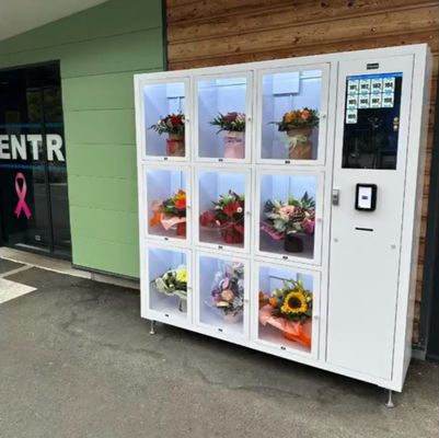 Productos versátiles en la máquina expendedora de taquillas para flores frescas Bouquets Productos agrícolas
