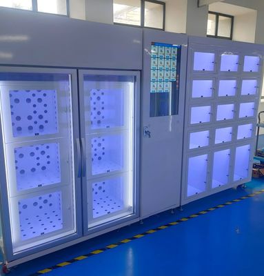Máquina de venta de casilleros conveniente y moderna para ramos de flores frescas con pantalla de 21,5 pulgadas