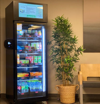 Máquina de venta de refrigeradores inteligentes para productos congelados helados helados cubitos de hielo rango de temperatura ajustable