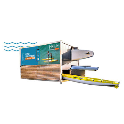 Máquina automática de venta de kayak para el alquiler de SUP y kayaks Deportes acuáticos al aire libre