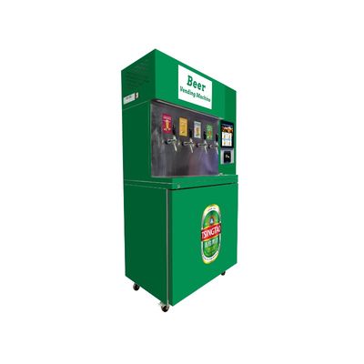 R290 Máquinas expendedoras de autoservicio de refrigerantes con pantalla táctil de 10 pulgadas Selección fácil de cerveza y pago sin efectivo