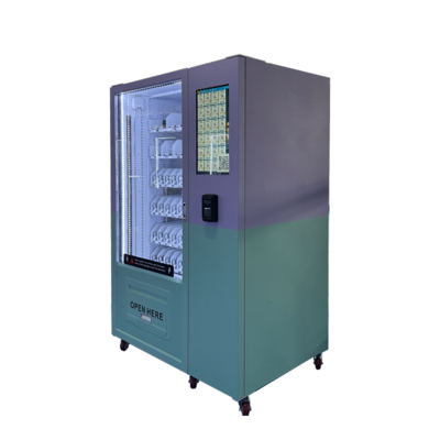 Máquina de venta de alimentos congelados de capacidad 350-600 con pantalla táctil de 21,5 pulgadas y marco de metal duradero