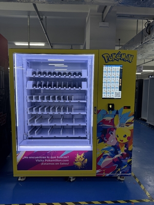 Experiencia de compra conveniente Máquina de venta de Pokémon con pegatinas personalizables