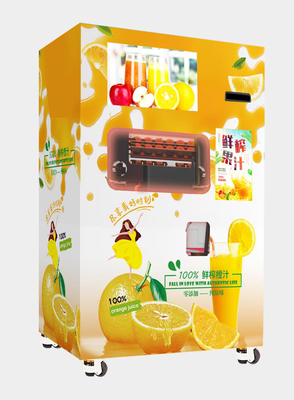 Máquina de venta de jugo de naranja de metal 300W Dispensación automática