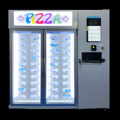Máquina expendedora de pizzas de 40 casilleros con estante de microondas -22°C a 20°C