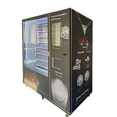Máquina de venta de joyas inteligente con ascensor de seguimiento de arriba y abajo y puerta de alta seguridad de doble acristalamiento