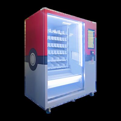 Máquina expendedora TCG con pantalla táctil de 21.5 pulgadas soporta pagos múltiples y pegatinas personalizables