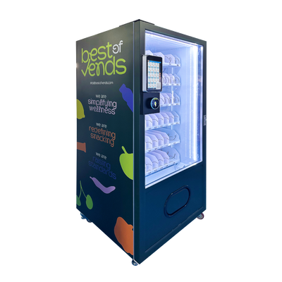 Máquina expendedora de snacks Unidad delgada que ahorra espacio, perfecta para ubicaciones pequeñas con mucho tráfico en espacios corporativos y públicos