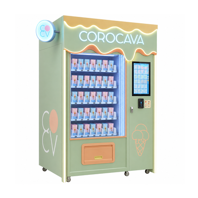 Máquina de venta de alimentos congelados diseñada para apoyar el crecimiento de la venta al por menor de helados a través del almacenamiento en frío y el fácil acceso al producto