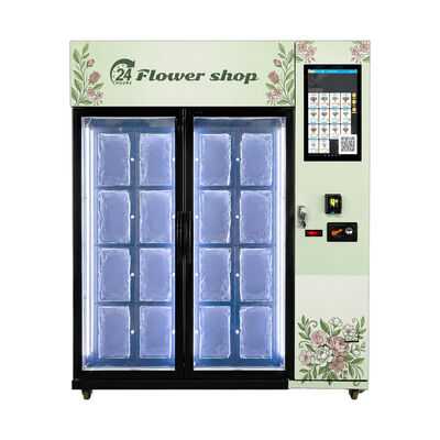Máquina expendedora de flores a la venta con recogida en casilleros refrigerados inteligentes