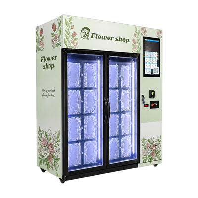 Máquina expendedora de flores diseñada para la venta de flores de autoservicio fácil 24 horas al día en lugares de alto tráfico aeropuertos y centros comerciales