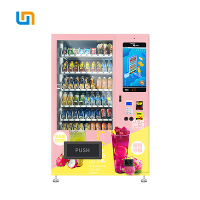 La leche inteligente de la tarjeta de crédito bebe la pantalla anaranjada de Juice Vending Machine With Touch, venta popular de la pantalla táctil, micrón
