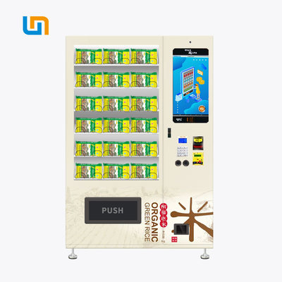 Máquina expendedora empaquetada del transportador del arroz con el LED que enciende altura ajustable