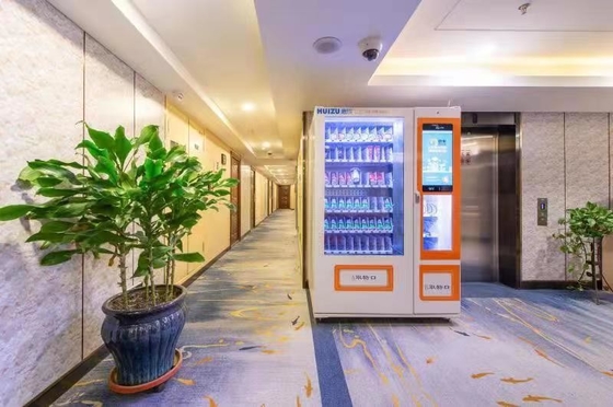Iluminación automática de cristal de la máquina expendedora LED de la capa doble para la comercialización brillante, máquina expendedora de la bebida, micrón