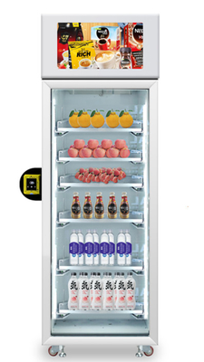 Máquina expendedora automática de la gafa de seguridad, máquina expendedora del sentido del peso, refrigerador elegante, máquina expendedora más fresca elegante. Micrón